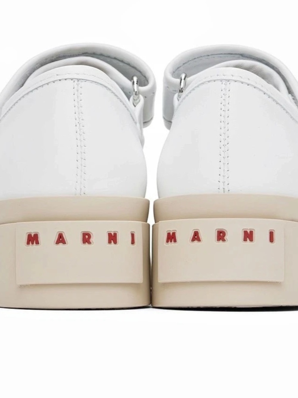 Marni Pablo Mary Jane Sneaker Platform Shoes in White - Picture 2 of 5